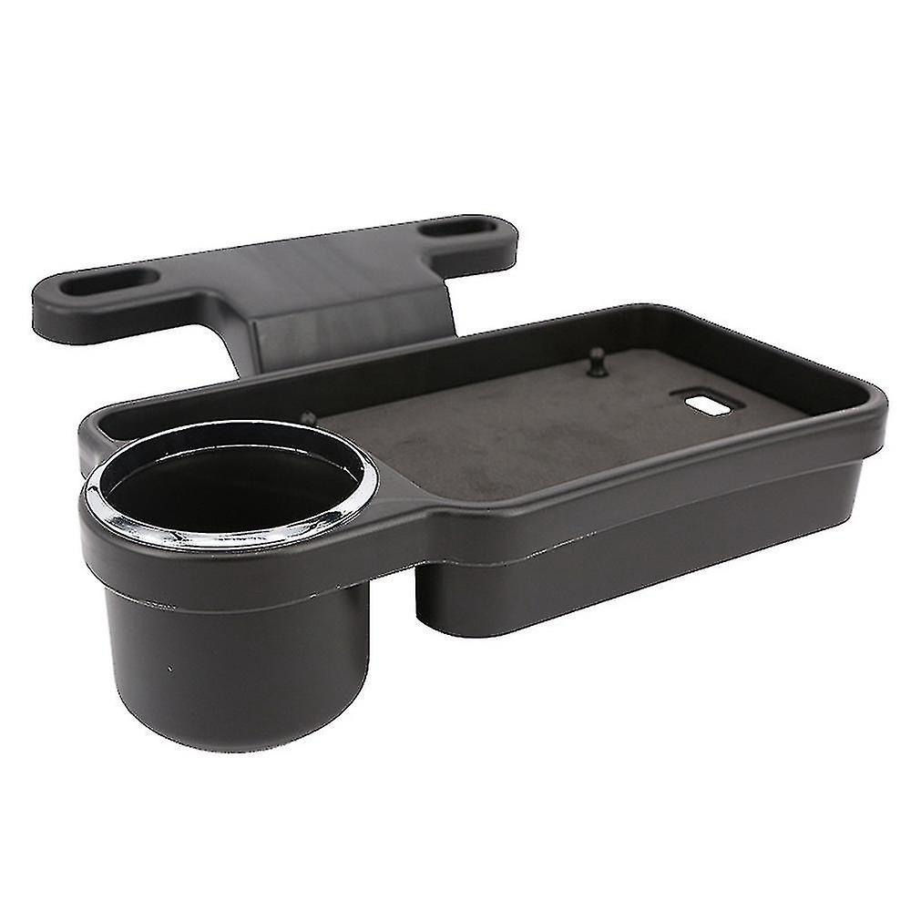 Klappbarer Autotisch Mit Getränkehalter, Kopfstützenorganizer, Ablagefach Hinten, Tablet- Und Handyhalterung.