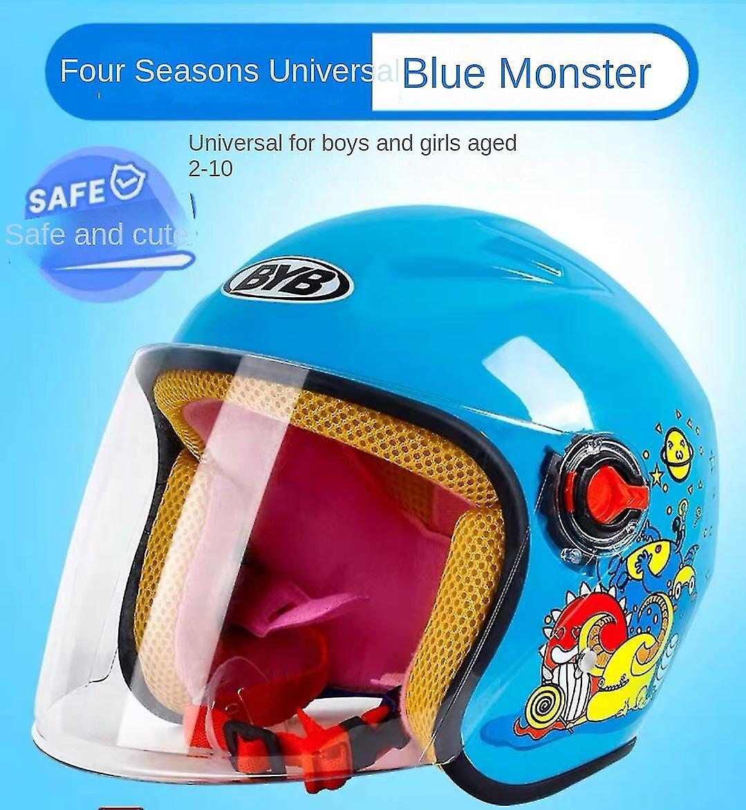 Niedlicher Und Trendiger Motorrad-/rollerhelm Für Kinder, Jungen/mädchen