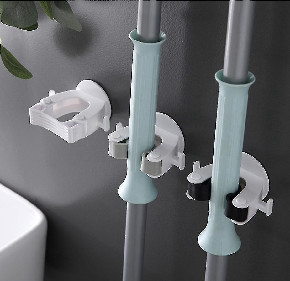 Robuster, Wandmontierter Besenhalter, Selbstklebend, Kein Bohren Erforderlich, 4er-pack