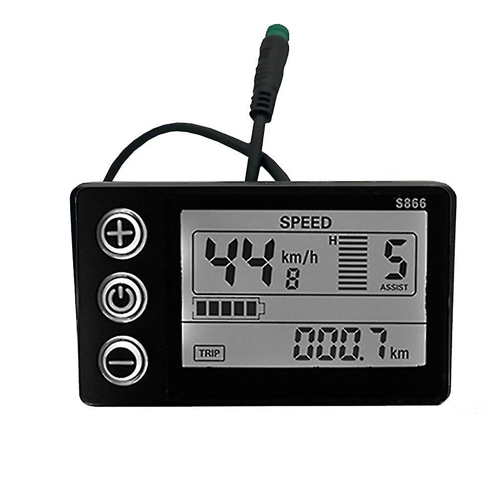 Wasserdichter Lcd-bildschirm 24v/36v/48v Für Elektrofahrräder, S866 Bedienfeld, Armaturenbrett Für Elektrofahrräder