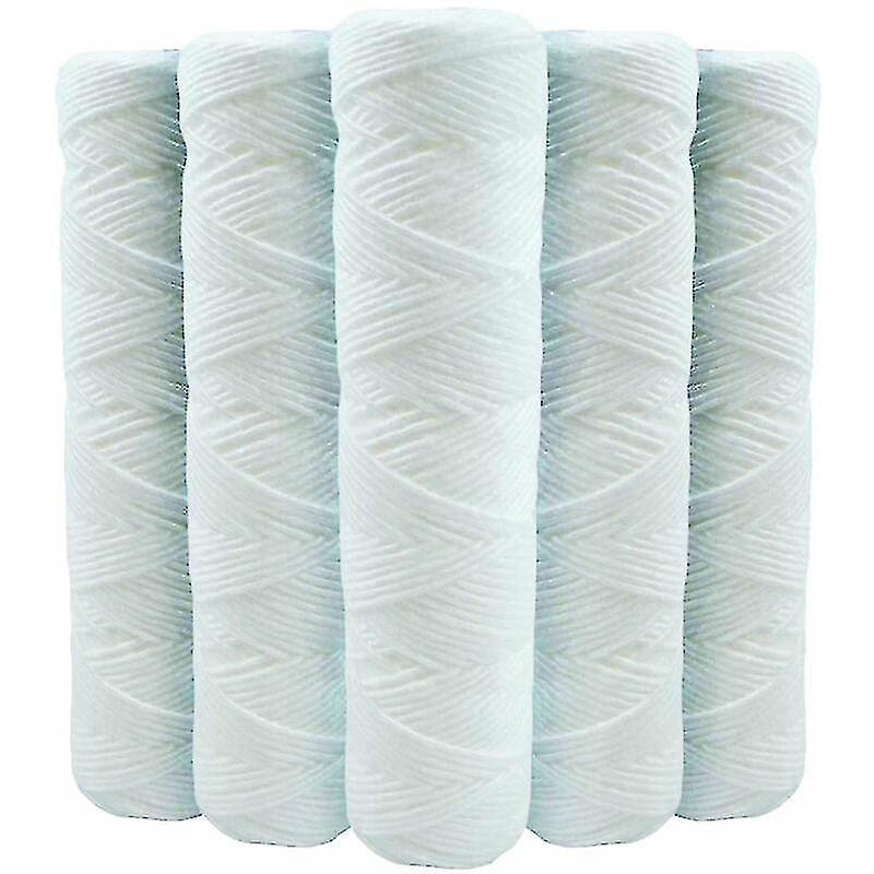 Packung Mit 5 Spiralgewickelten, 9 3/4 Zoll (24,8 Cm) Langen, 5 Mikron Feinen, Sedimentresistenten Wasserfilterkartuschen. Kompatibel Mit 10-zoll-filtern. Hergestellt In Frankreich – Kryc
