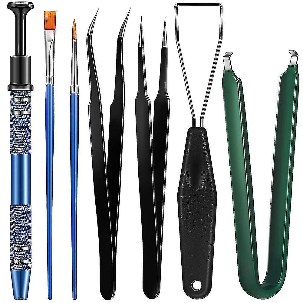 7-teiliges Tastaturschalter-abzieher-set Mit Schmieröl Und Ausziehschlüssel Zum Entfernen Von Integrierten Schaltkreisschaltern.