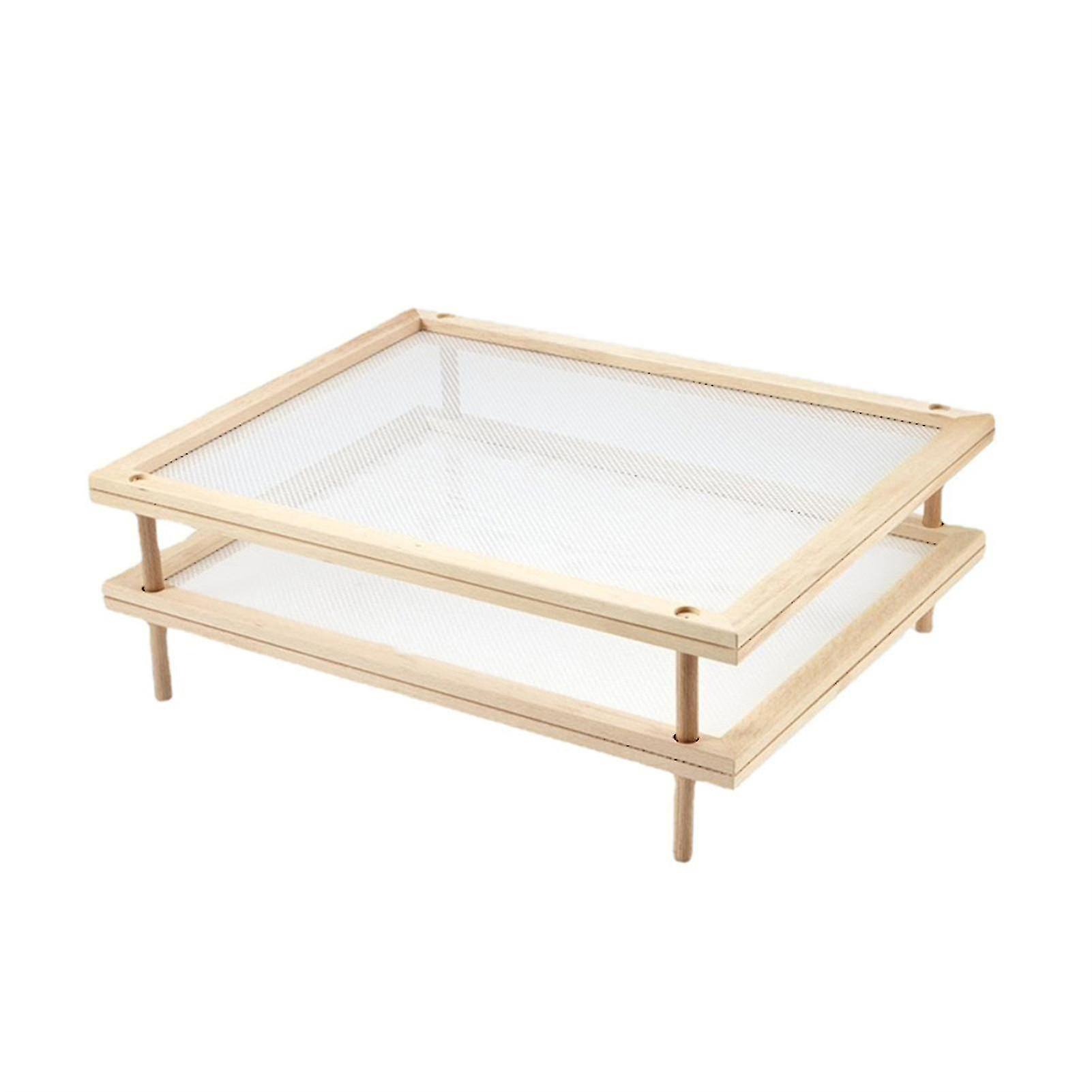 Trockengestell Aus Holz Für Nudeln Und Kräuter, 2-stöckiger Multifunktionsständer Zum Trocknen Von Lebensmitteln, Praktisch.