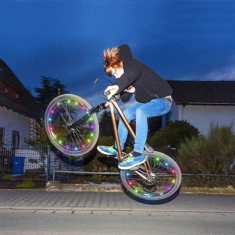 Ultrahelle Led-lichterkette Für Fahrradreifen – Verschiedene Farben – Fahrradreifenzubehör – Geschenkidee