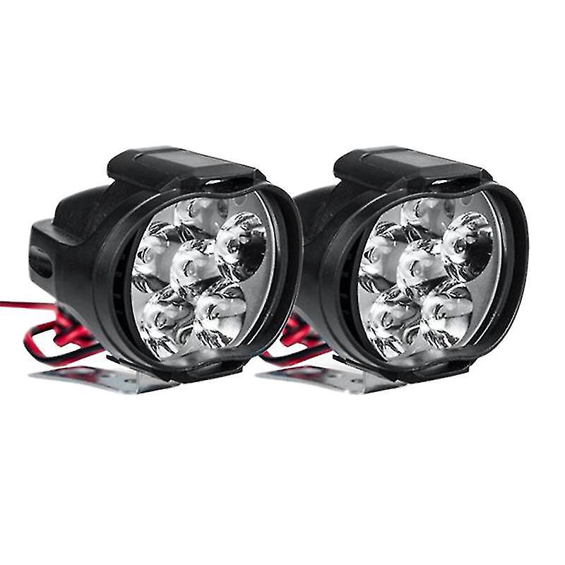 Set Mit 2 6-led-frontscheinwerfern Für Motorrad, Roller, Quad, Nebelscheinwerfer, 10 W, 1000 Lm, 6000 K