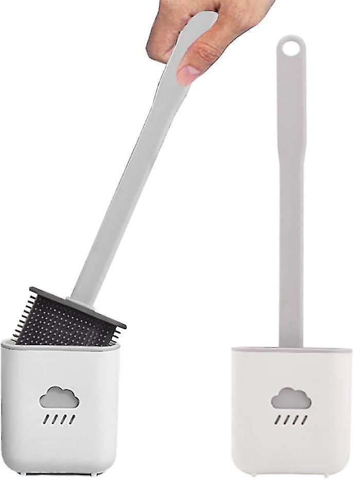 Wc-bürstenset, Silikon-wc-bürste, Wc-reinigungsset, Flexible Silikon-wc-bürste Mit Griff