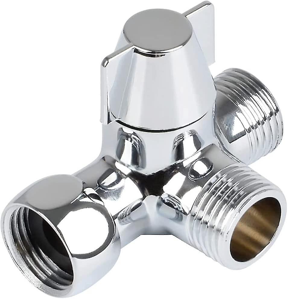 Dreiwegeventil Aus Massivem Messing, Dreiwegeumsteller, Dreiwege-duschventil, G1/2" T-stück", Für Dusche, Handbrause Und Duschumsteller.