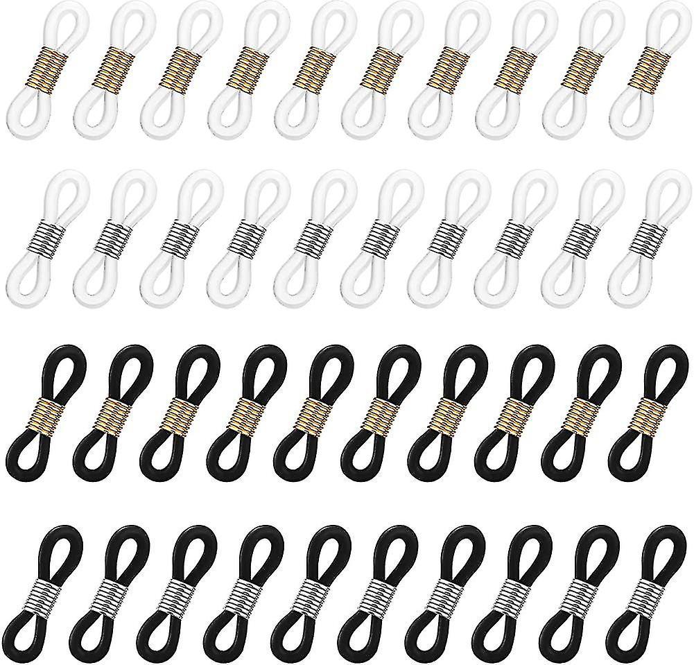 Packung Mit 40 Brillenkettenenden, Brillenkordelschlaufen, Silikonkordel
