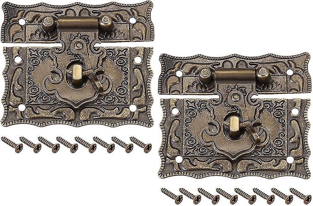 Rechteckige Holzkisten Mit Schnappverschlüssen, 68 X 58 Mm, Geschenk