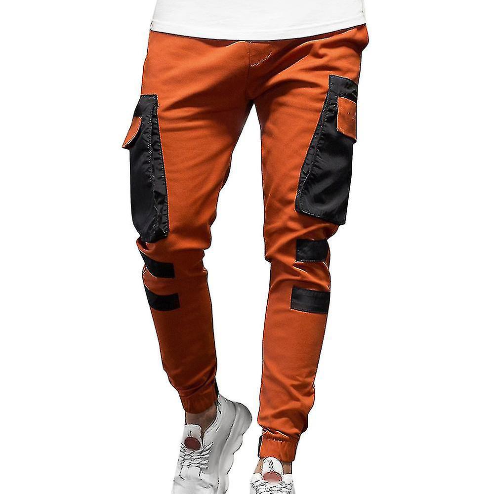 Schmal Geschnittene Cargo-jogginghose Für Herren Im Combat-stil, Ideal Für Arbeit Und Alltag – Größe M
