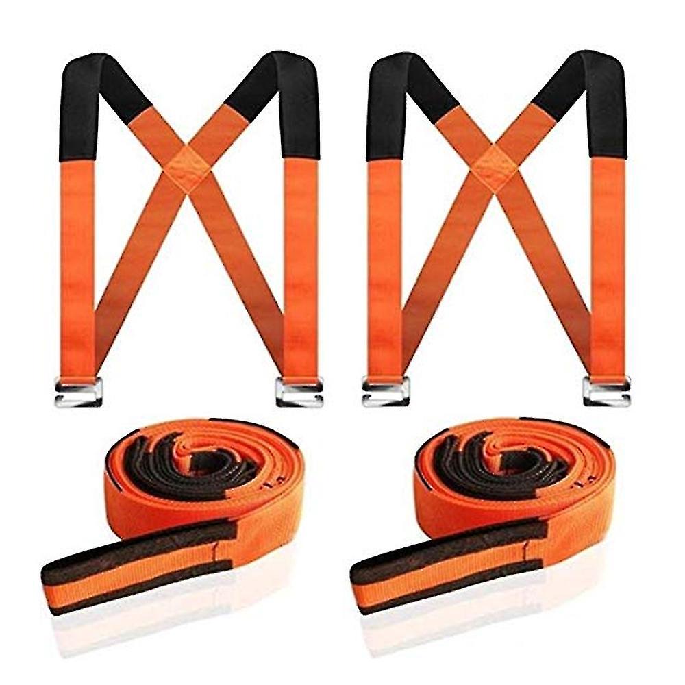 Umzugsgurte, Hebegurte Für Möbel, Haushaltsgeräte, Matratzen, Verstellbarer Schultertragegurt, Orange
