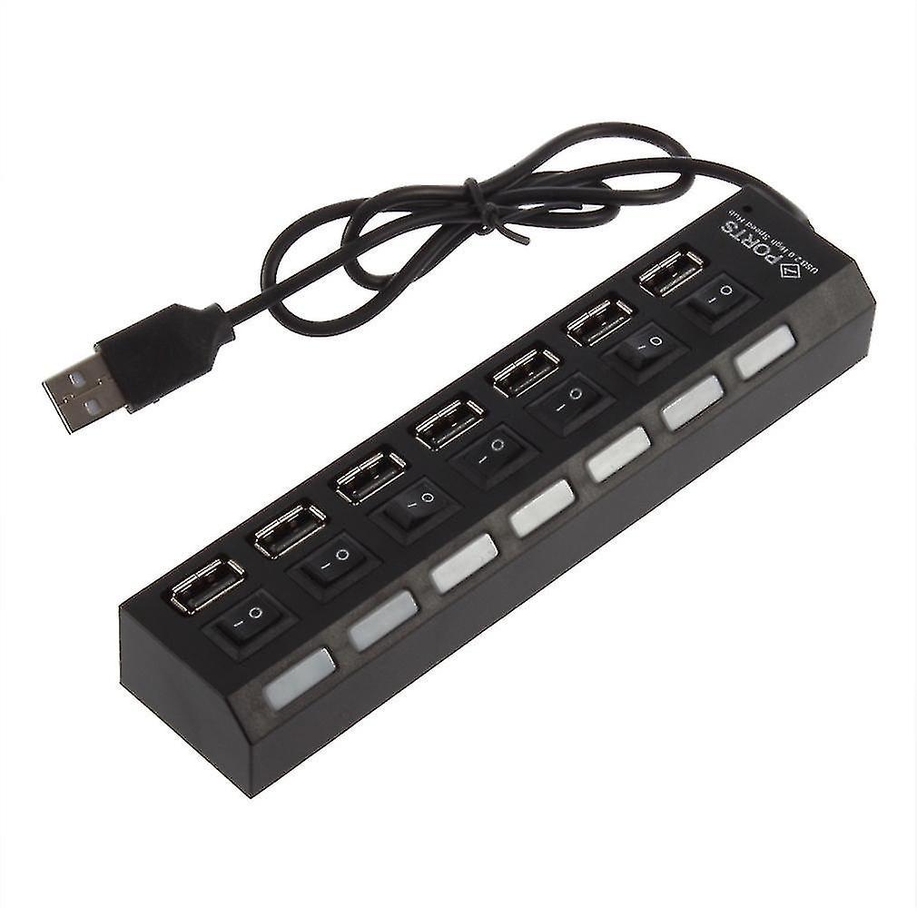 7-port-high-speed-usb-2.0-hub Mit Ein-/ausschalter, Telefon-splitter-adapter