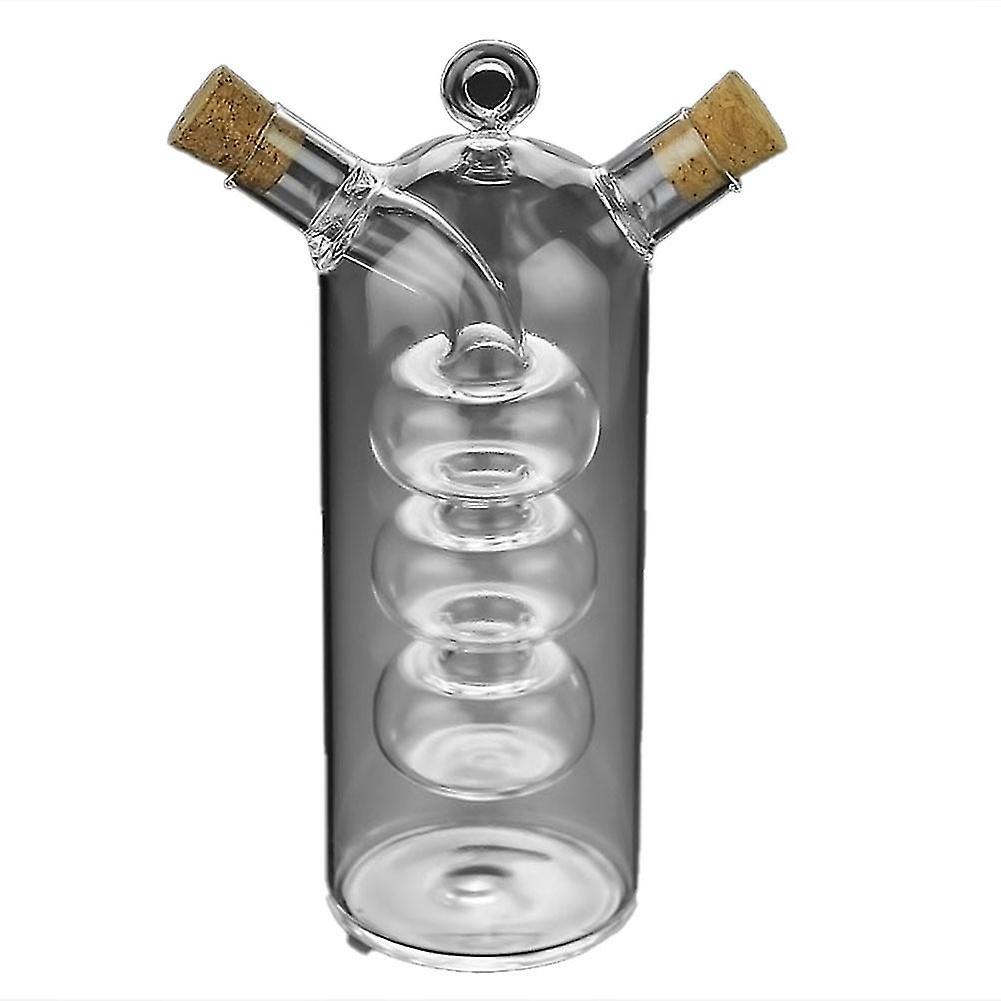 Doppelwandige Ölflasche, 2-in-1-essigflasche, Glasflasche, Gewürze, Würzmittel, Verschlossene Flaschen Und Gläser.