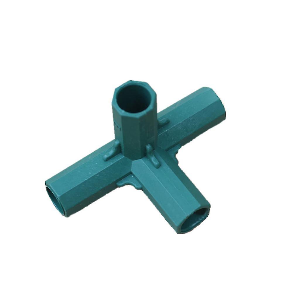 Set Mit 2 16-mm-3-wege-winkelstücken Für Pvc-rohre, Robuste Verbinder Für Gewächshauskonstruktionen Und -möbel, Zeltbeschläge – Rechtwinkliges Kreuzstück