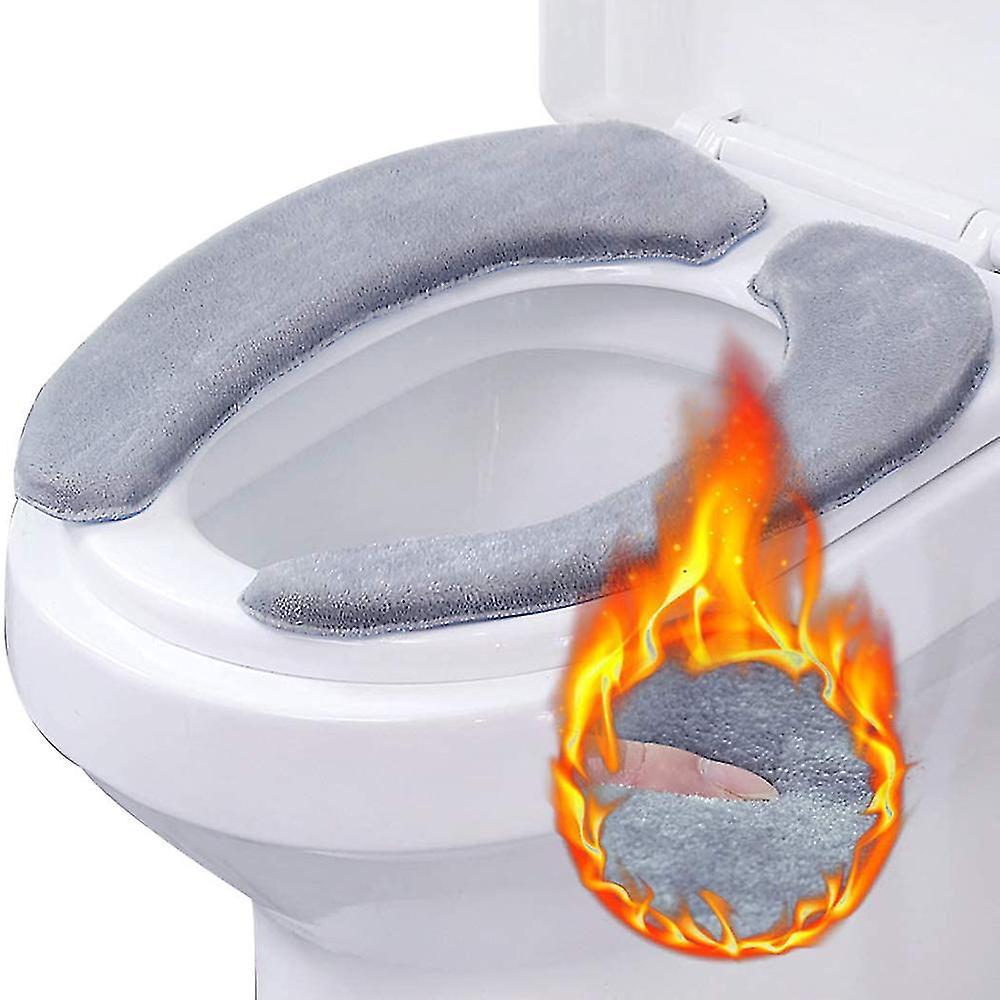 Paar Toilettensitzkissen, Dick Gepolsterter Schutzbezug, Warm Und Weich Für Erwachsene.