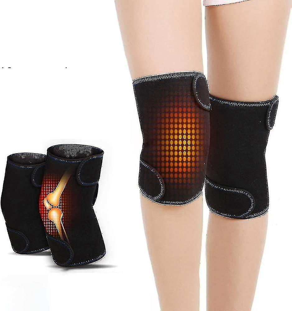Magnetische Kniebandage, 1 Paar Magnetische Knieschoner, Selbsterwärmendes Kissen, Knieschoner