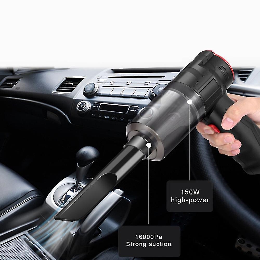 16.000 Pa 150 W Akku-staubsauger Für Auto Und Haushalt, Mini-doppelfunktions-staubsauger (gebläse, Akku, 2 In 1).