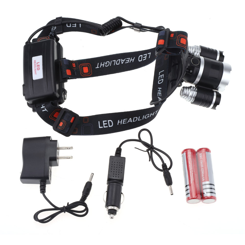 X T6 Led-stirnlampe, Usb-aufladbar, Wasserdicht, 4 Modi, Ultrahell, Notfall-taschenlampe Nr. 2