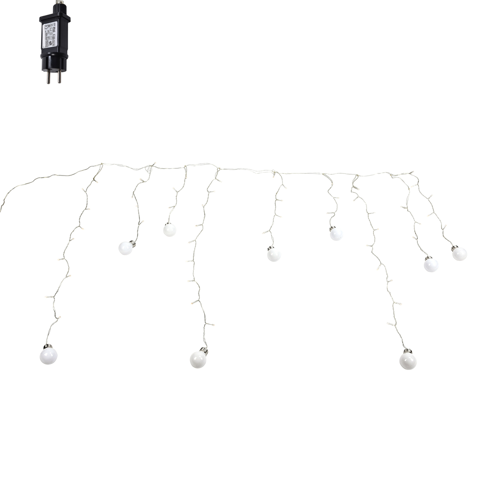 60 Led-lichterkette Für Den Außenbereich, Wasserdicht, Für Garten, Terrasse Und Eventdekoration, 220–240 V Mit Europäischem Stecker