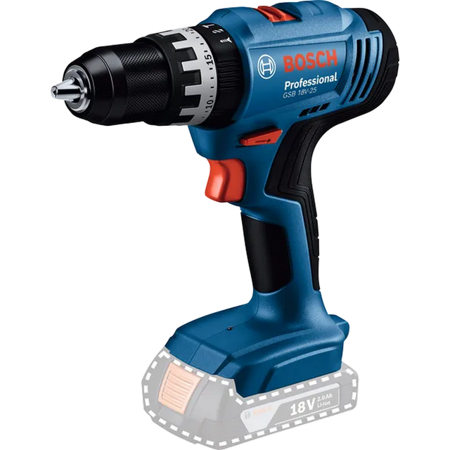 Bosch Professional Akku-Schlagbohrmaschine GSB 18V-25 mit Akkus und Koffer