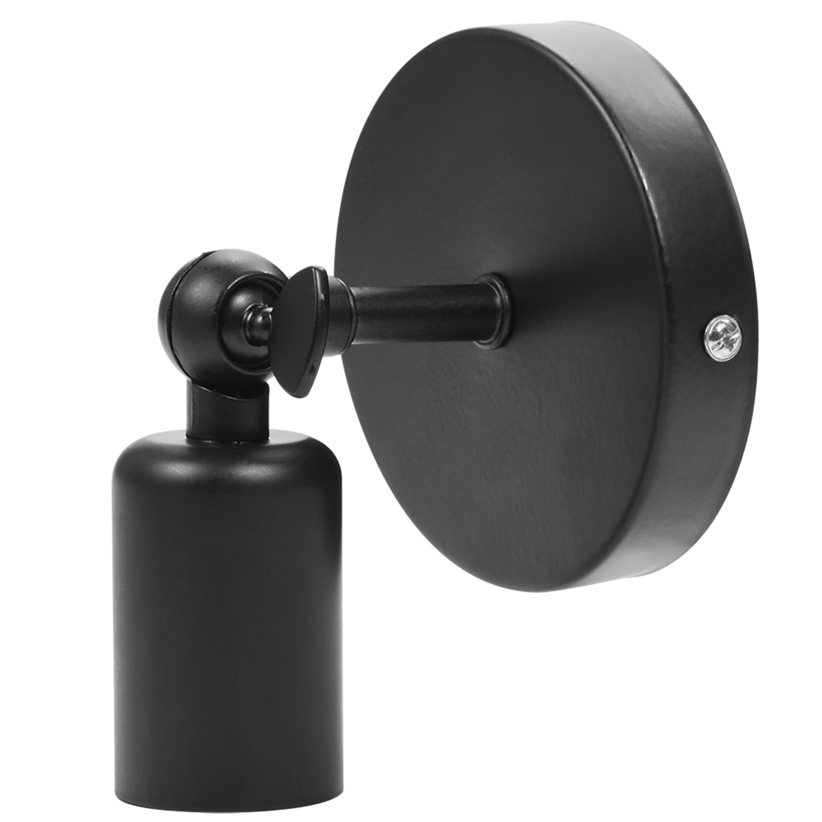 Wandleuchte Im Retro-café-stil, Flurlampe Mit E27-fassung (schwarz)