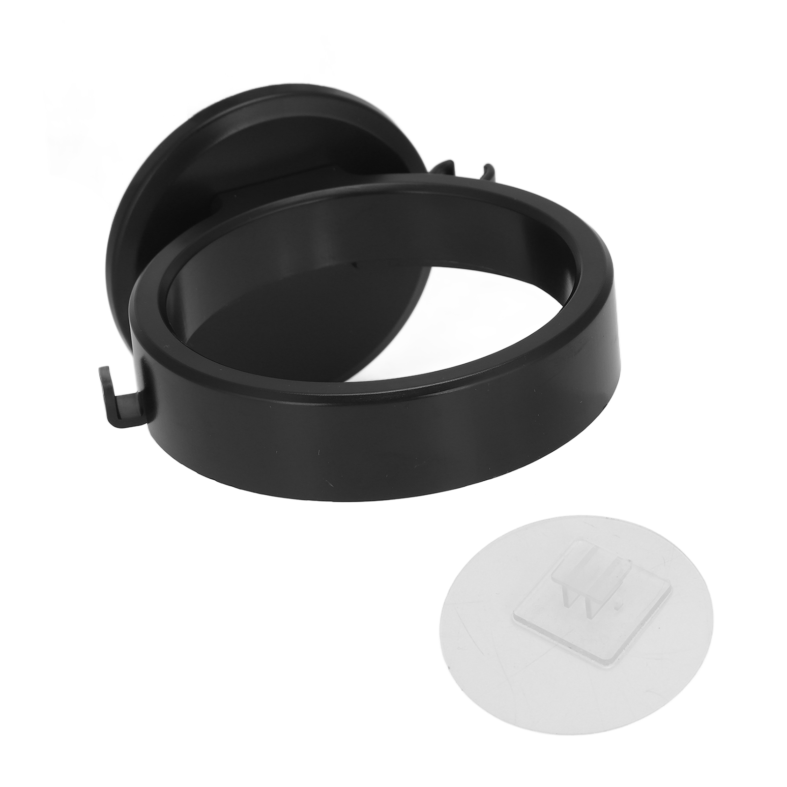Wandmontierter, Selbstklebender Haartrocknerhalter, Platzsparender Badezimmer-organizer, Schwarzes Aufbewahrungsregal