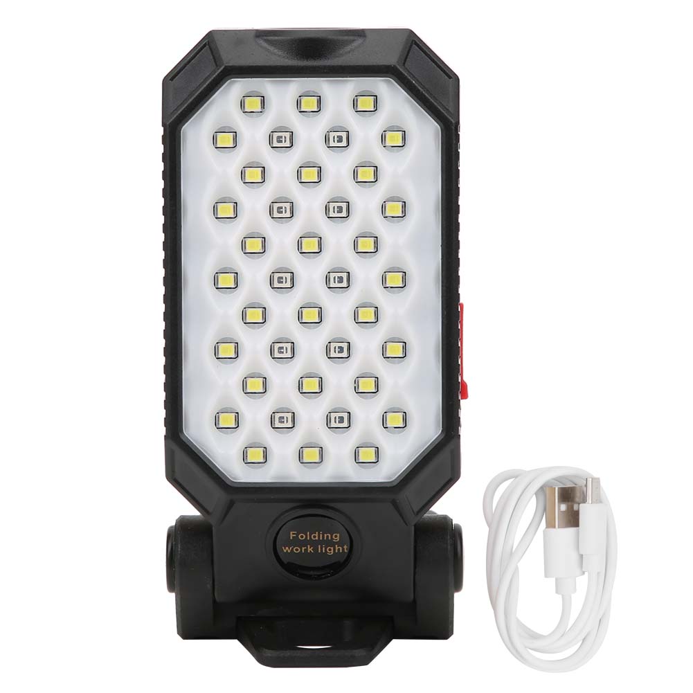 Wiederaufladbare Led-arbeitsleuchte Mit Usb-anschluss, 39 Leds Und Magnet Für Camping, Auto Und Werkstatt