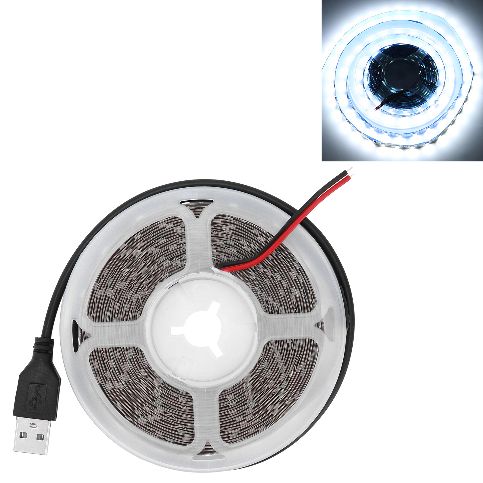 5v Rgbw Led-streifen Für Ambientebeleuchtung Und Pc-dekoration – Reinweißes Licht