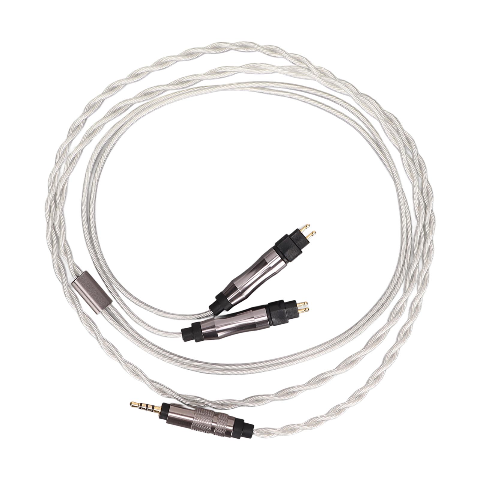 Silbernes Ersatzkabel Mit 36 Adern Für Sennheiser Hd414, Hd650, Hd600, Hd580, Hd25 Und Hd535 Kopfhörer