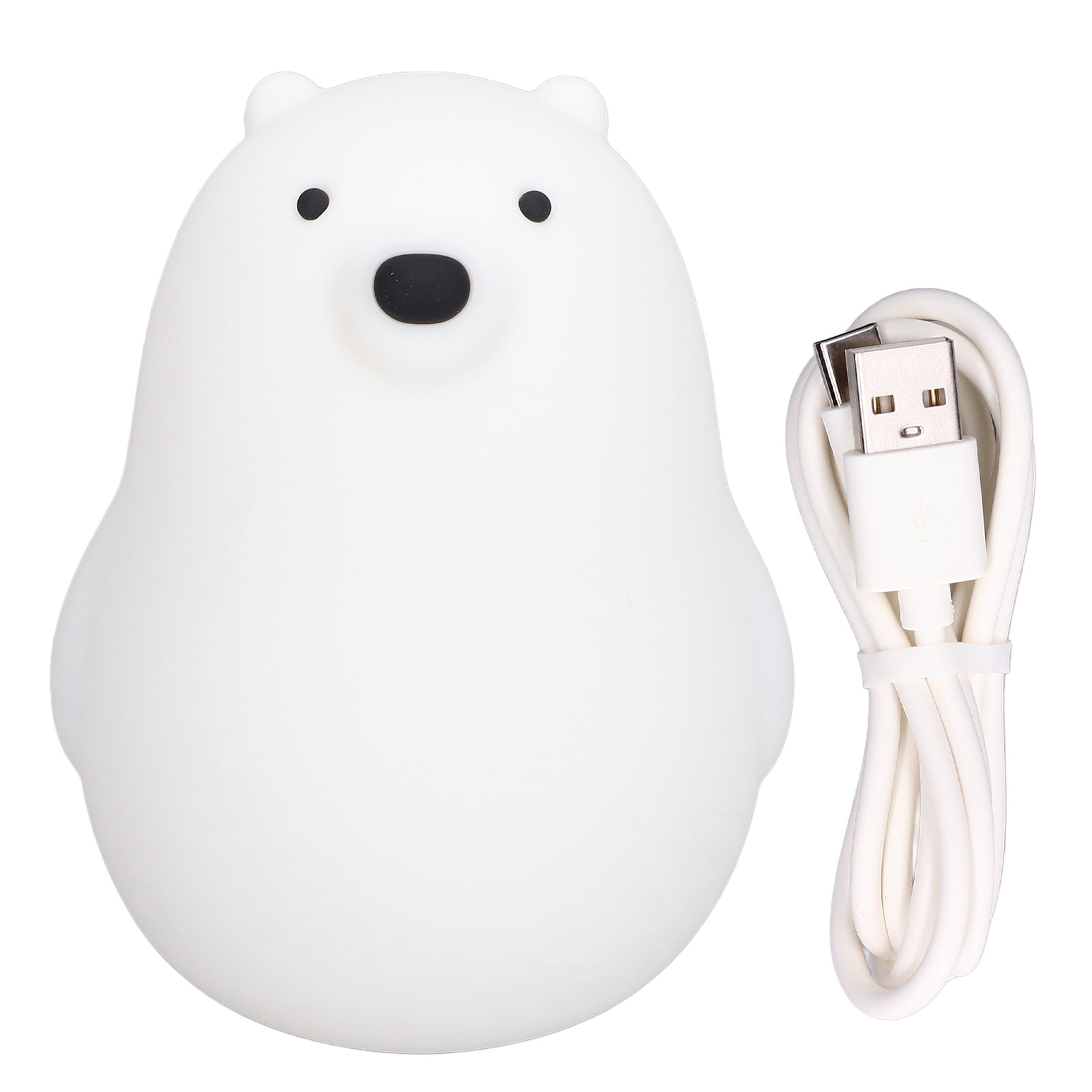 Baby-nachtlicht, Weißer Bär, Sanftes Licht, Usb-timer, Nachttischlampe Fürs Kinderzimmer