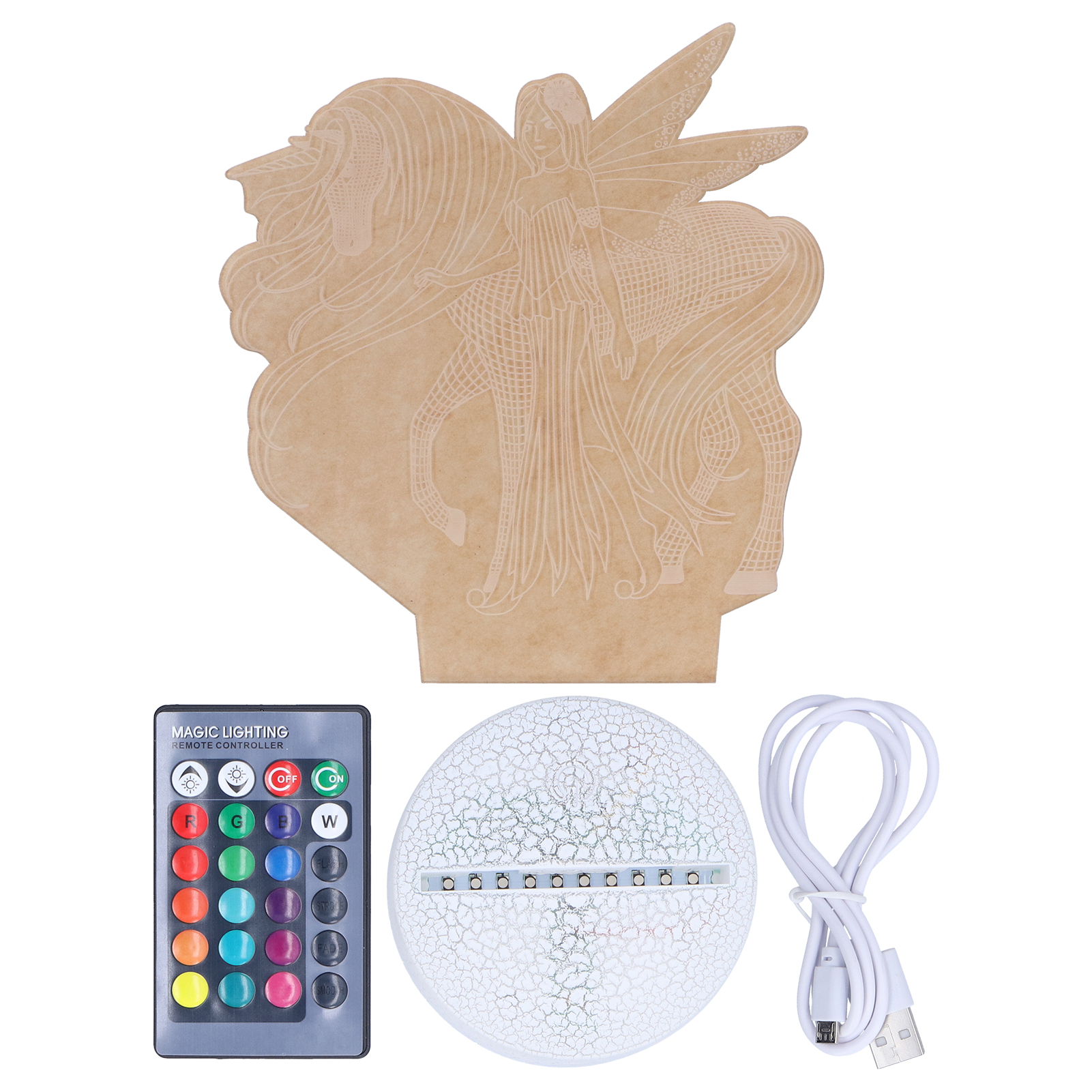 3d-led-tischleuchte Mit Illusionseffekt, 16 Farben, Weihnachtsdekoration Für Kinder, Originelle Geschenkidee, Nachtlicht Kx-77