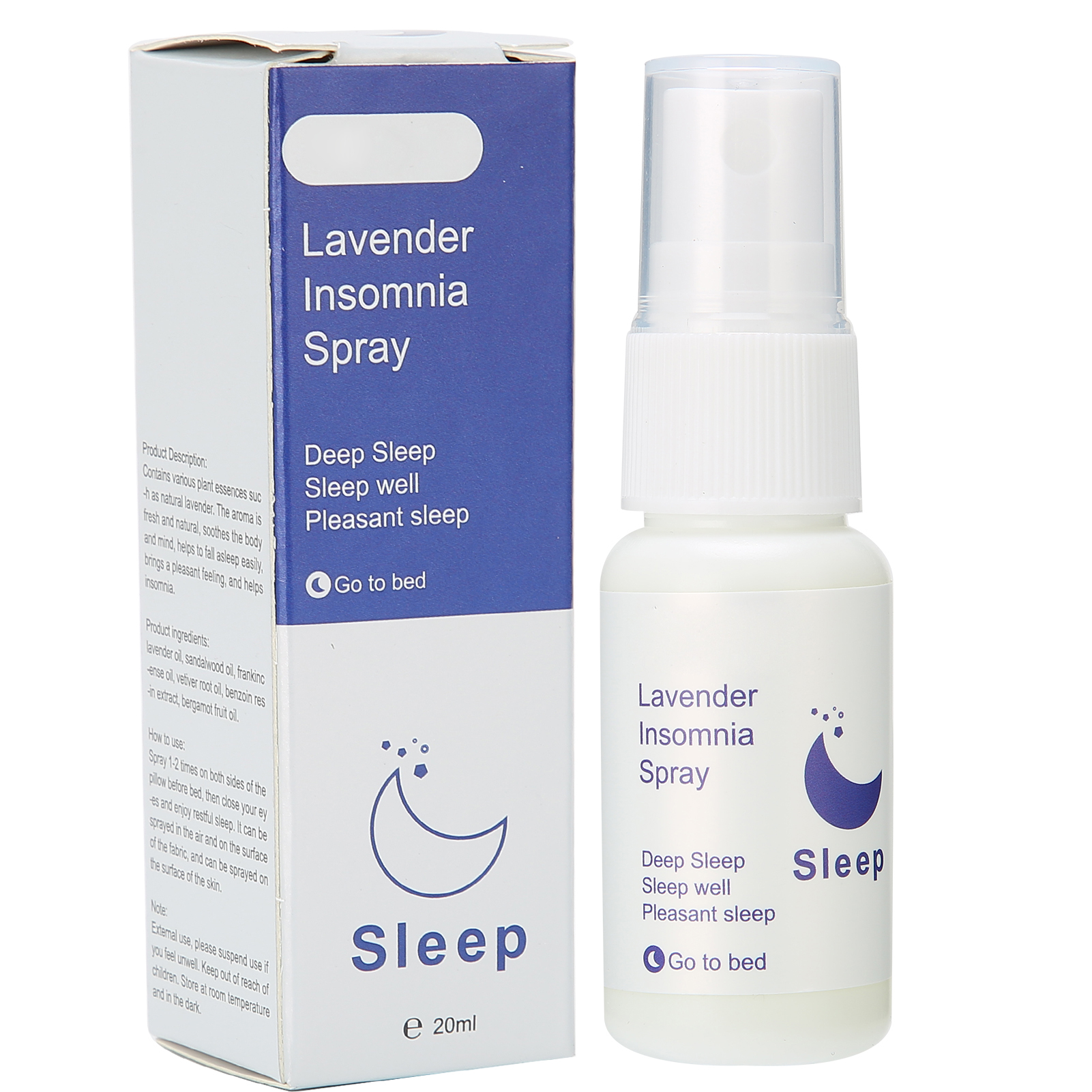 Entspannendes Kissenspray 20 Ml Für Tiefen Schlaf Und Gegen Schlaflosigkeit