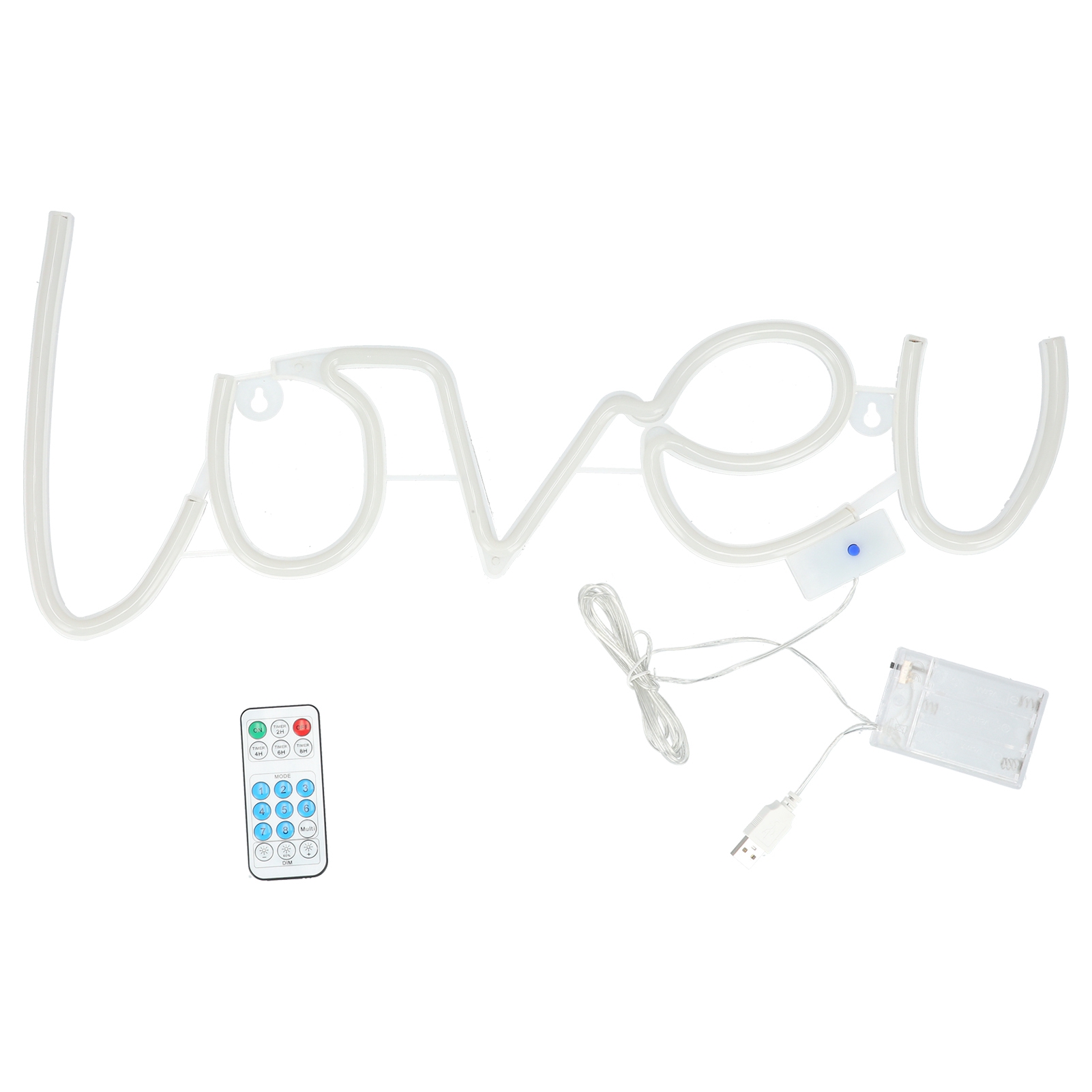 Lila Neon-wandschild Loveu, Ideal Für Romantische Dekoration Und Festliche Anlässe