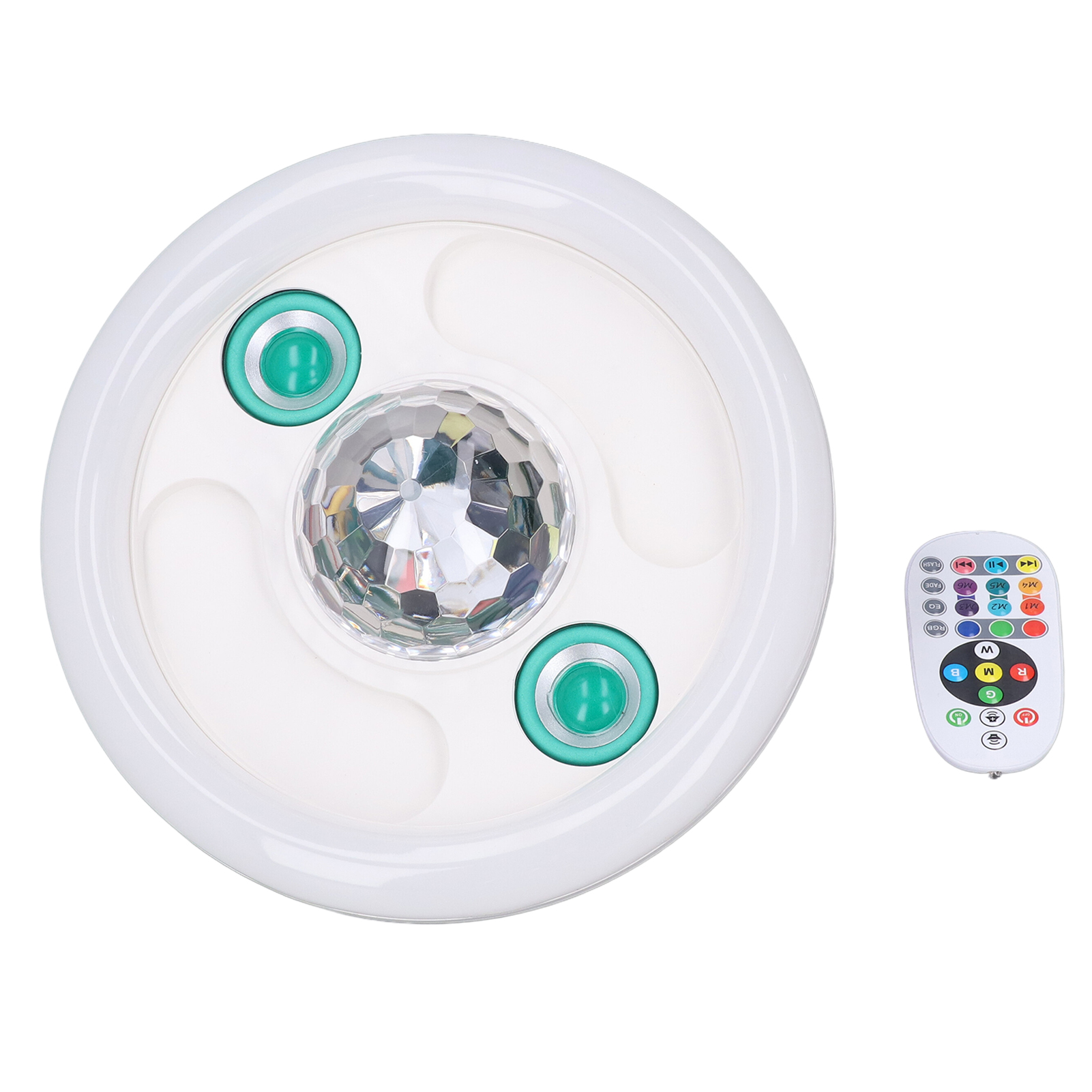 36-w-e27-bluetooth-led-lampe Mit Zwei Lautsprechern, Rgb-farbwechsel, Fernbedienung, 86–265 V