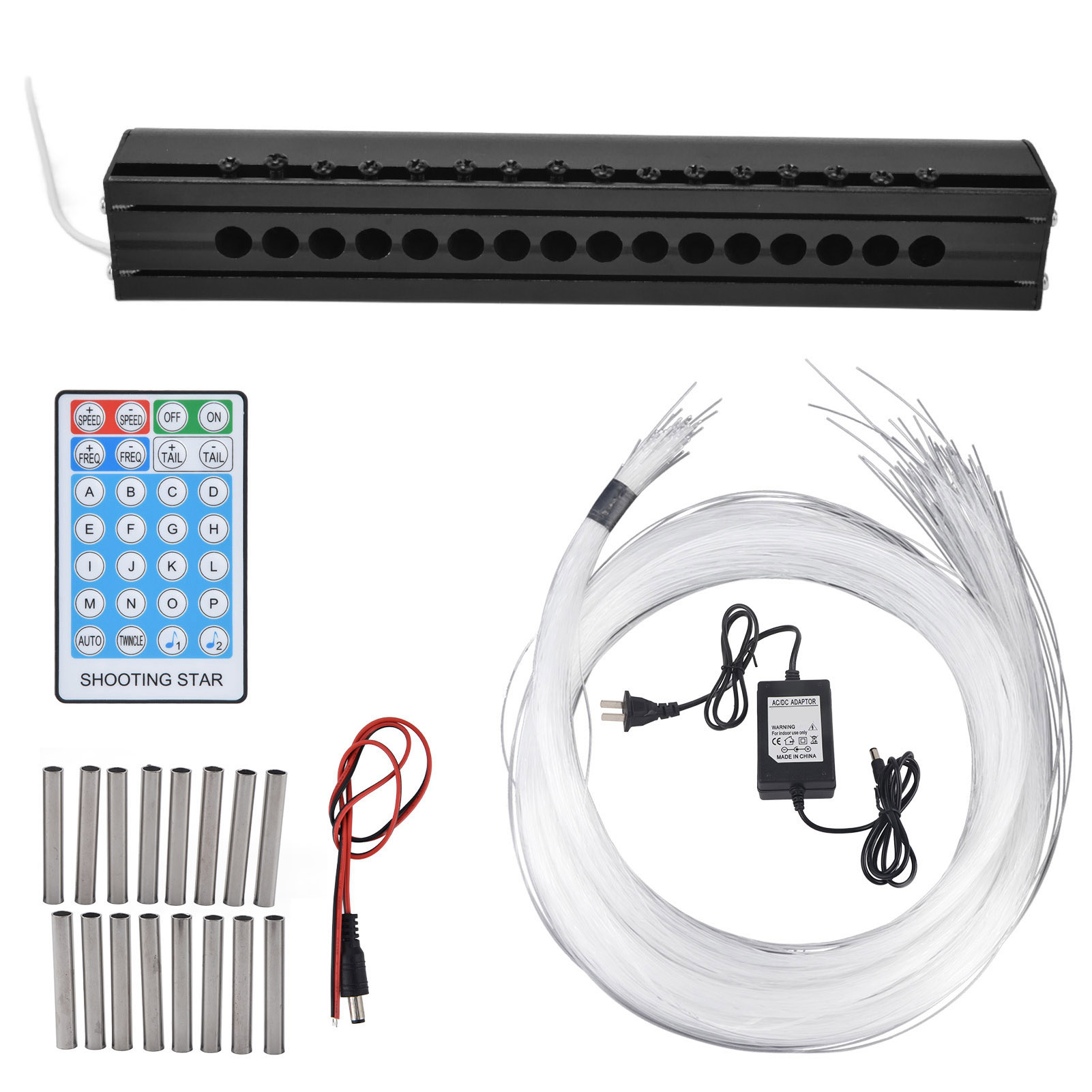 Led-deckenleuchte Mit 16 Rgb-lichtleitern Und Fernbedienung, 16 Sternenlicht-beleuchtungsmodi Zur Dekoration Von Ktvs, Bars Oder Wohnzimmern, 100–240 V Us-stecker