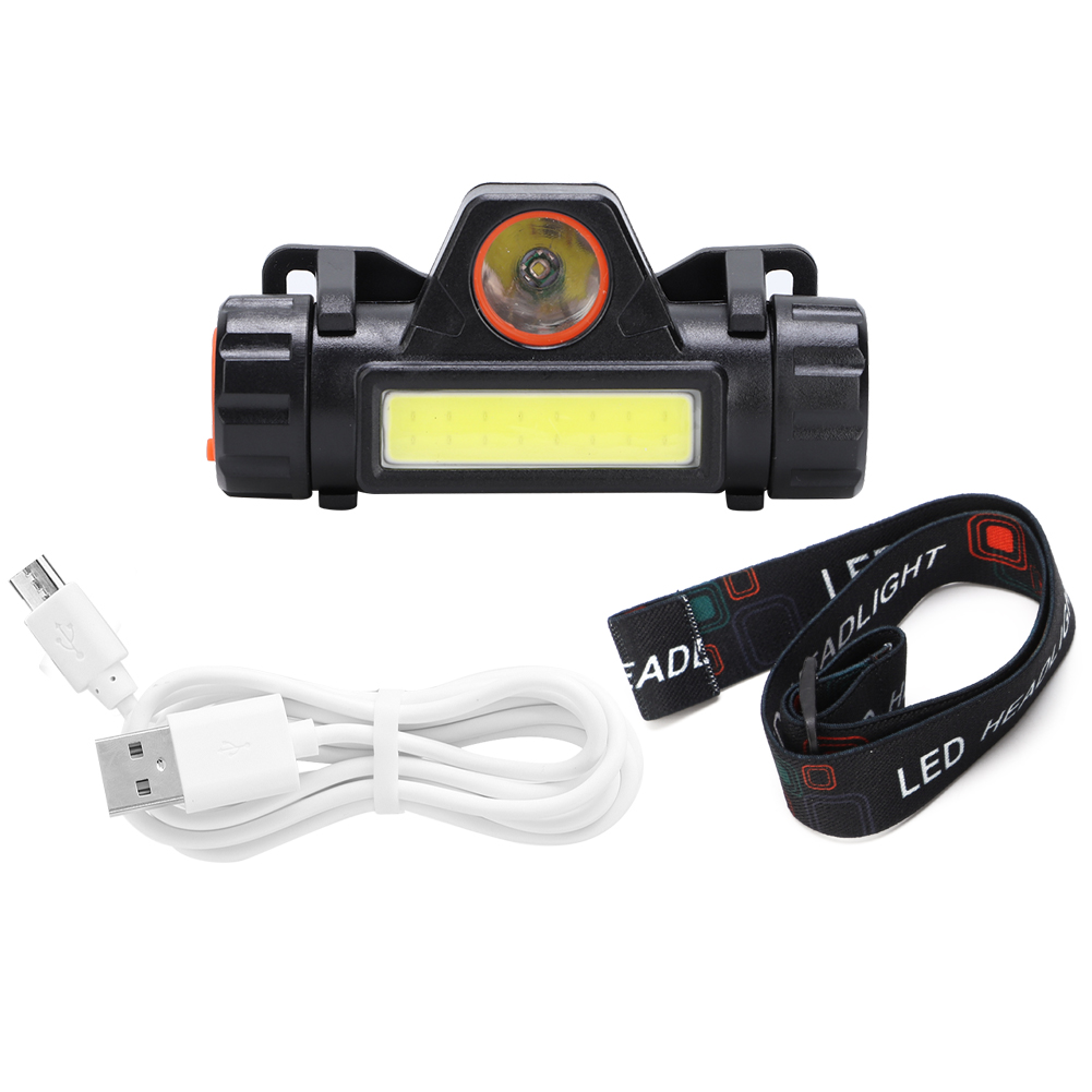 Wasserdichte, Per Usb Aufladbare Led-stirnlampe Für Radfahren, Camping Und Wandern
