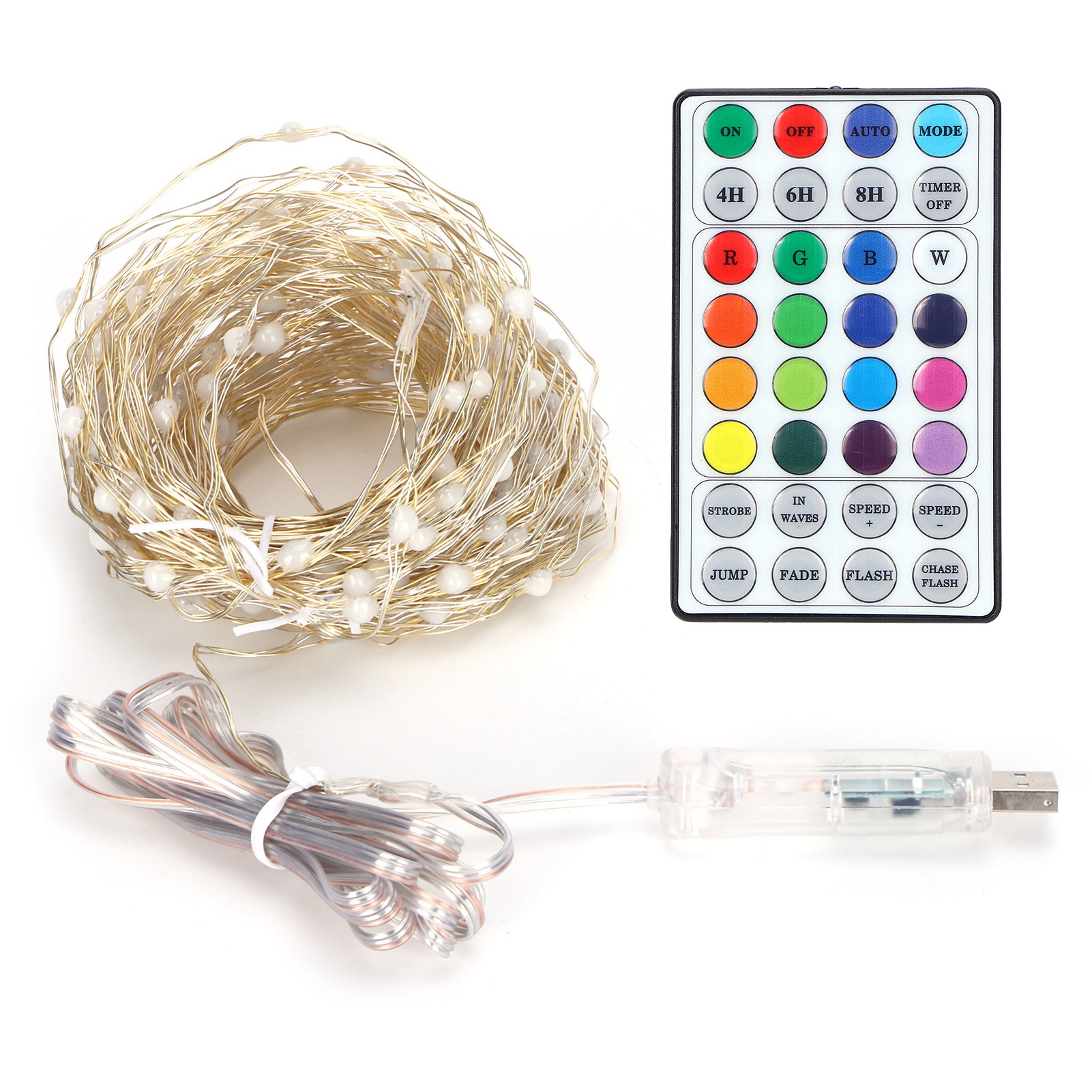 20 M Lange Led-lichterkette Für Den Außenbereich Mit 200 Rgb-leds, 16 Wechselnden Farben, Fernbedienung, Ip65 Wasserdicht, Für Garten Und Terrasse