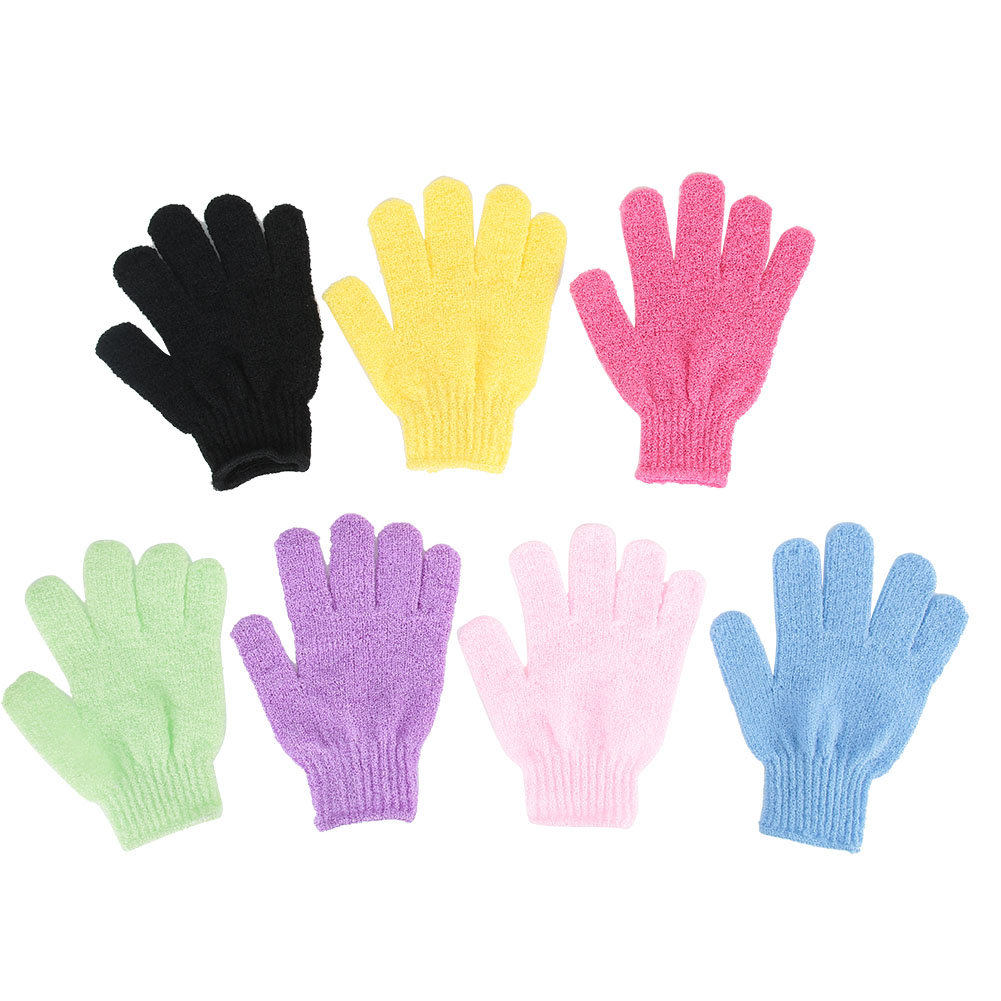 7-teiliges Körperpeeling-handschuhset Für Dusche, Tiefenreinigung Und Spa-massage