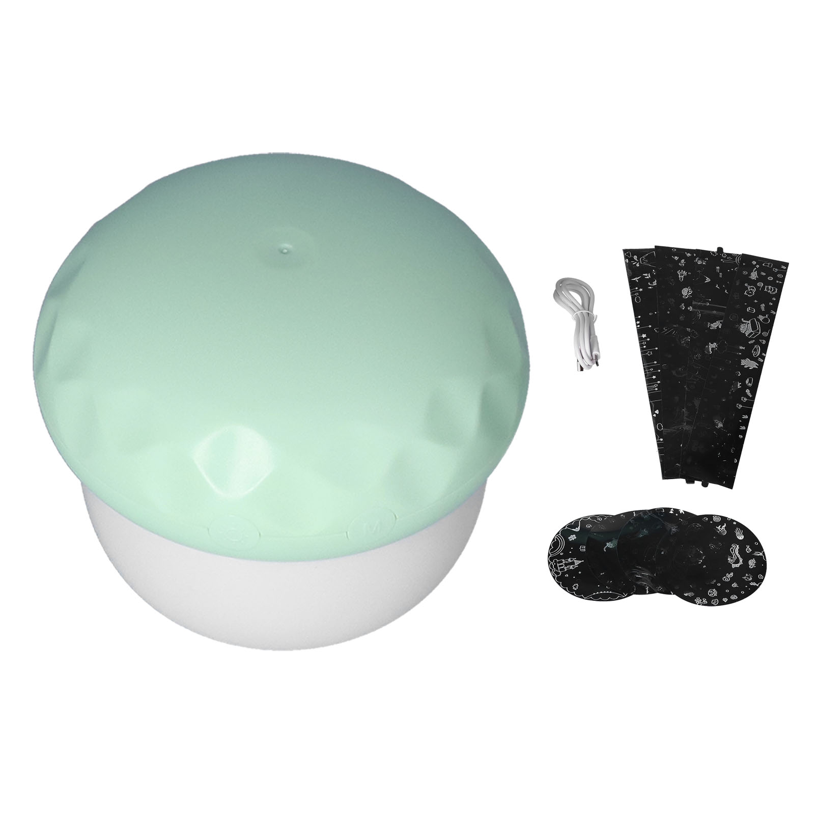 Led-pilzlampe Mit Sternenprojektion, Dimmfunktion Und Usb-ladeanschluss Fürs Kinderzimmer