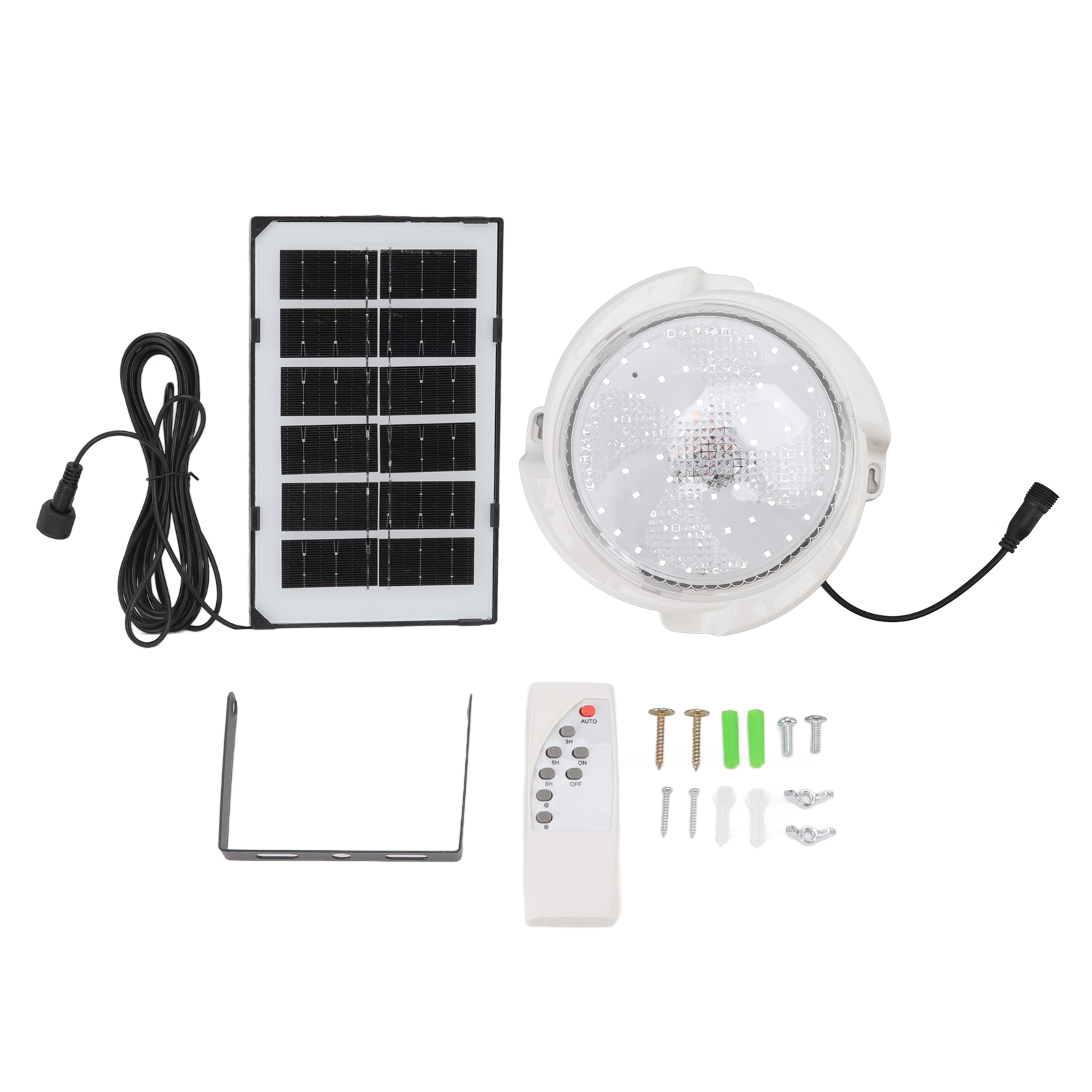 65-w-led-solar-deckenleuchte Mit Bewegungsmelder, Fernbedienung Und 60 Leds Für Den Balkon