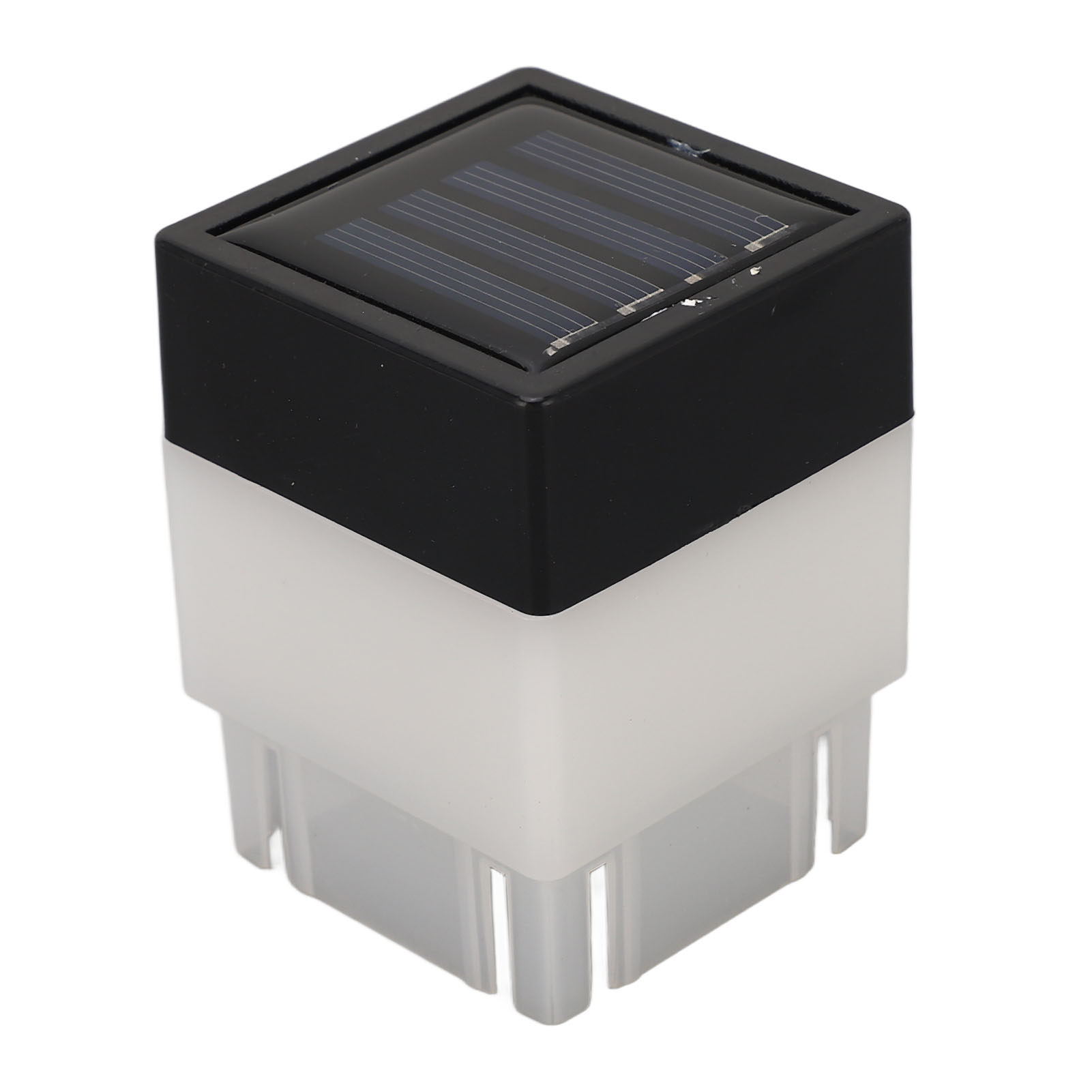 Warmgelbe Led-solar-zaunleuchte Für Garten Und Terrasse
