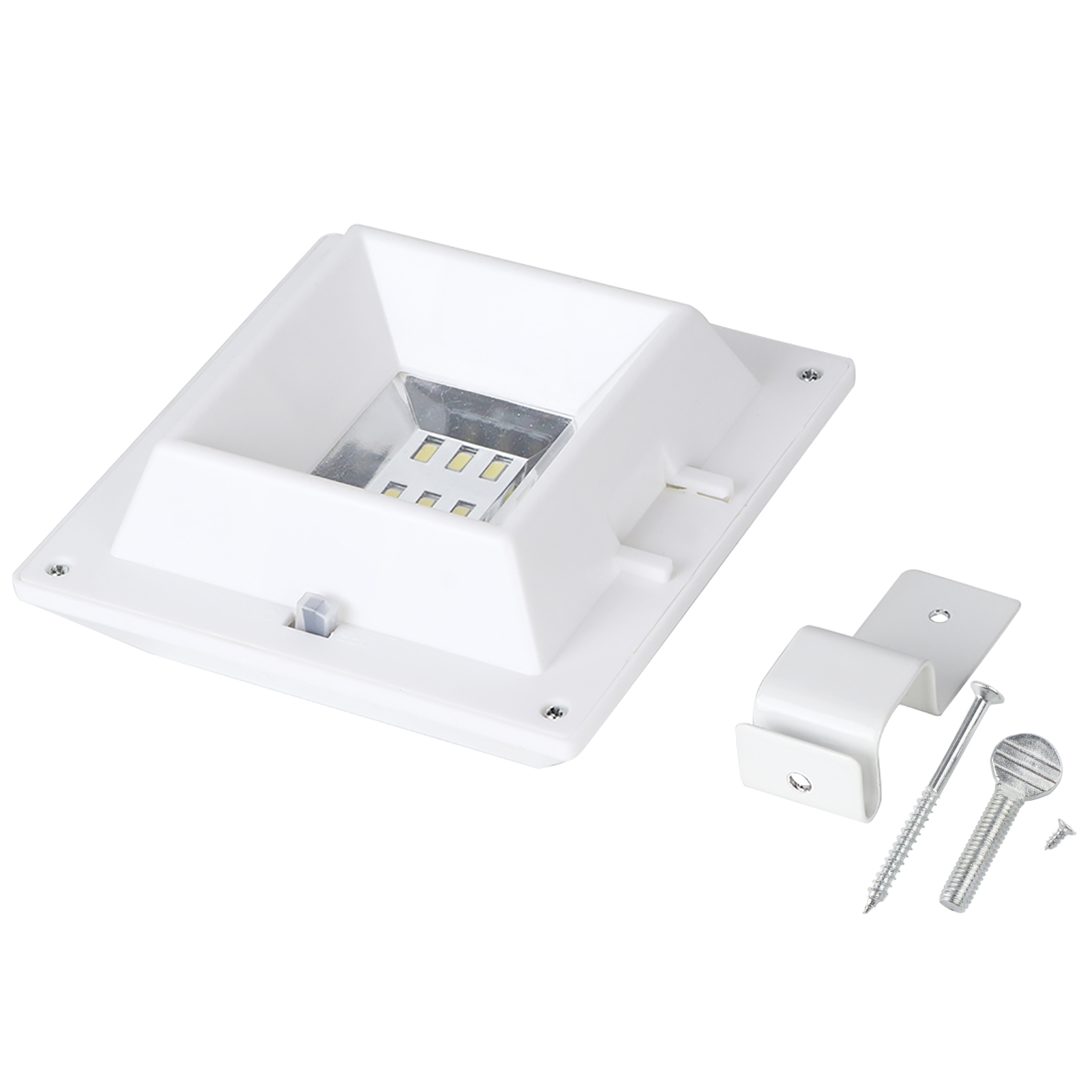 Wasserdichte 6-led-solarleuchte Für Zäune, Gartensicherheit Und Außendekoration