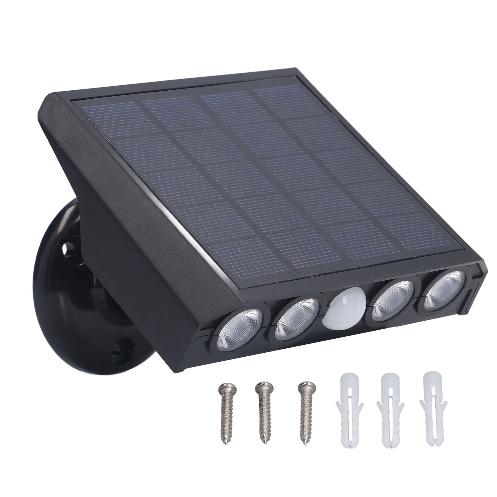 Solarbetriebene Wandleuchte Für Den Außenbereich, Ip65 Wasserdicht, 360° Verstellbar, 3 Beleuchtungsmodi, Led-beleuchtung Für Gartenwege