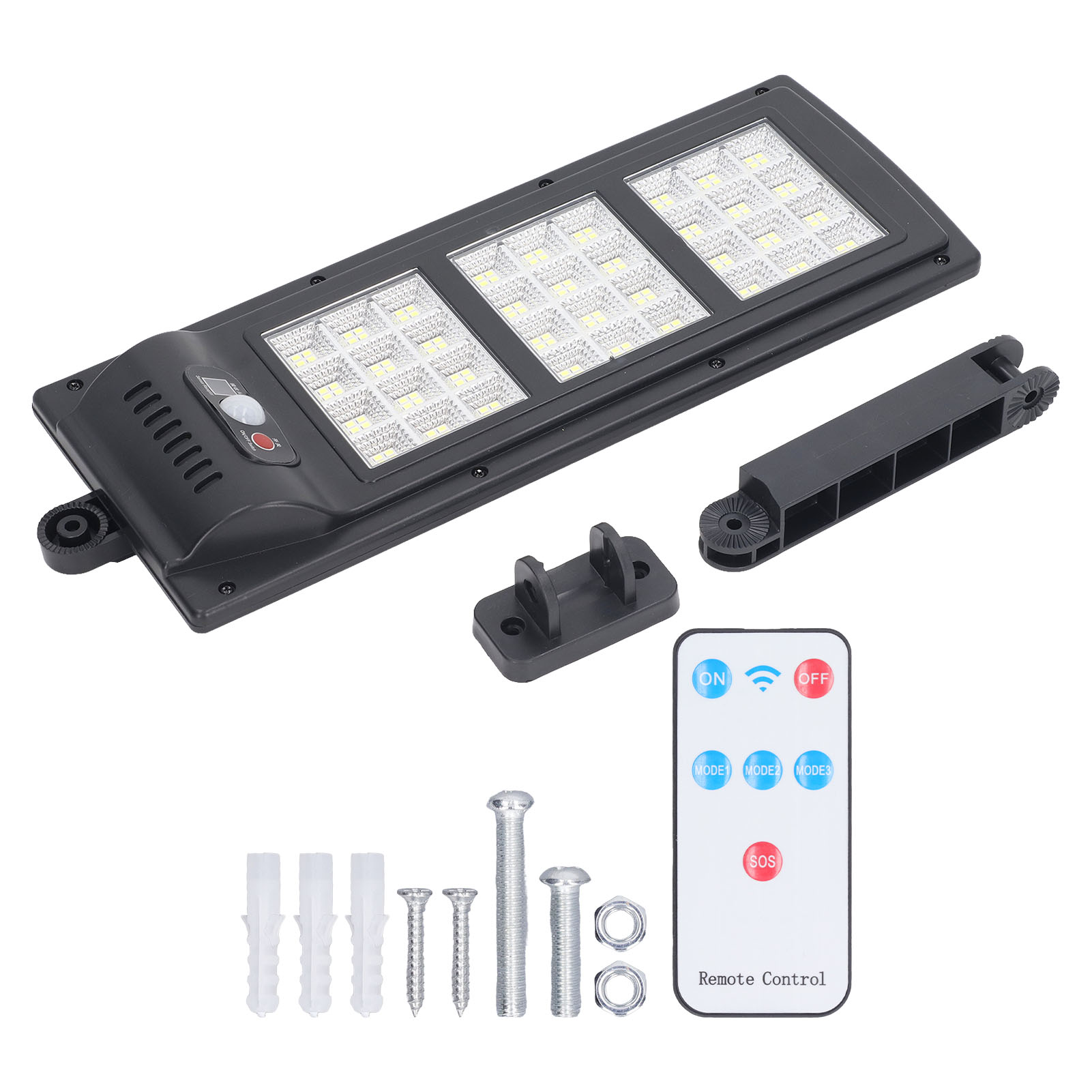 144 Led-solar-außenleuchte Mit Bewegungsmelder, Fernbedienung Und Wasserdichtigkeit Für Den Garten