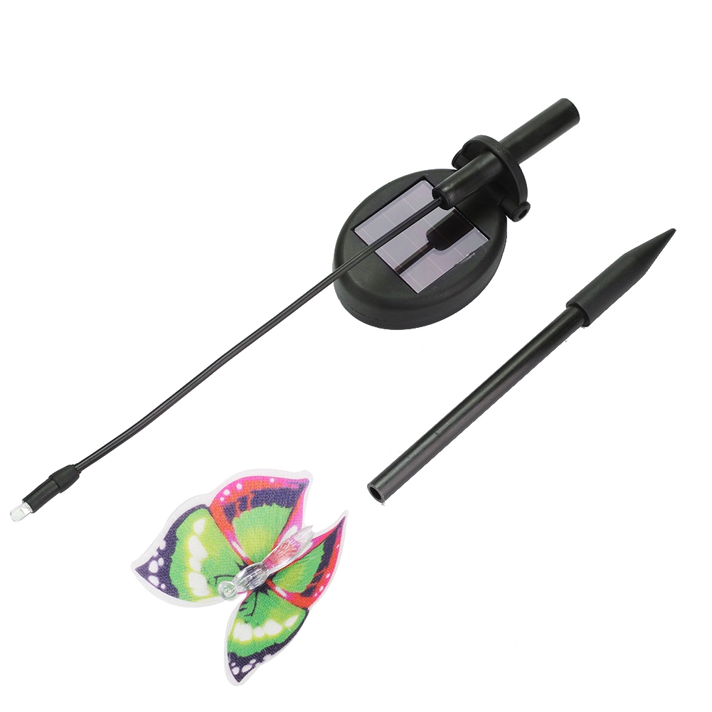 Mehrfarbige Led-schmetterlings-solar-gartenleuchte, Wasserdicht Mit Bewegungssensor (grün)