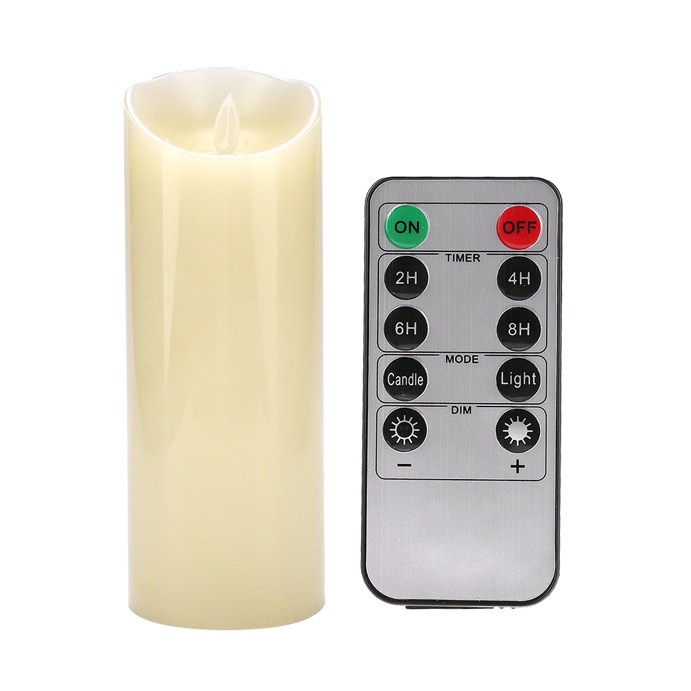 Flammenlose Led-lampe In Kerzenform, Elegante Dekoration Mit Fernbedienung (10 Cm)