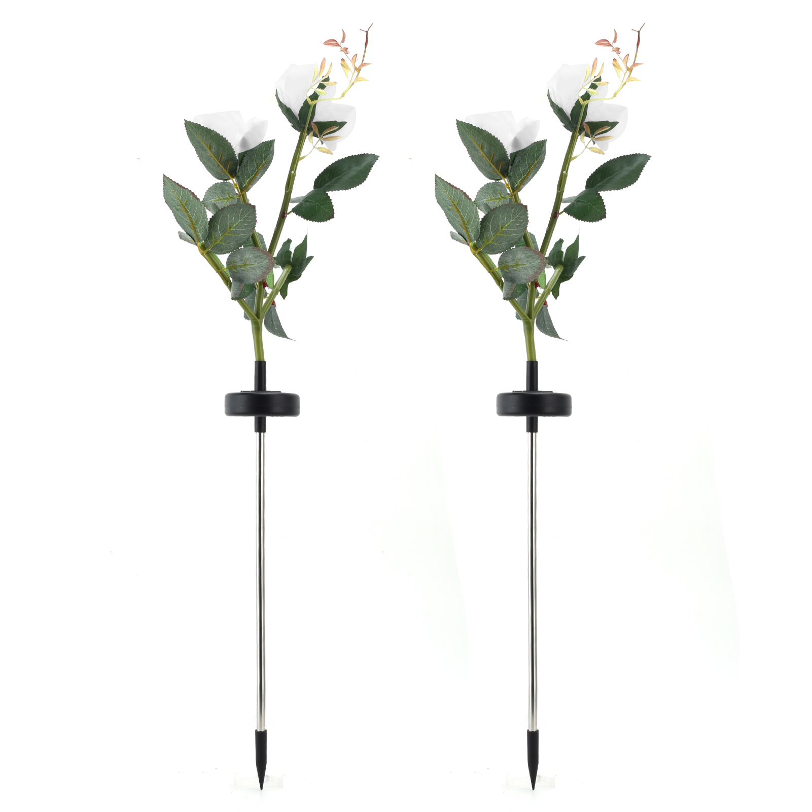 Solar-led-blumenleuchte, 2er-pack, Wasserdicht, Für Den Außenbereich, Gartendekoration, Gold