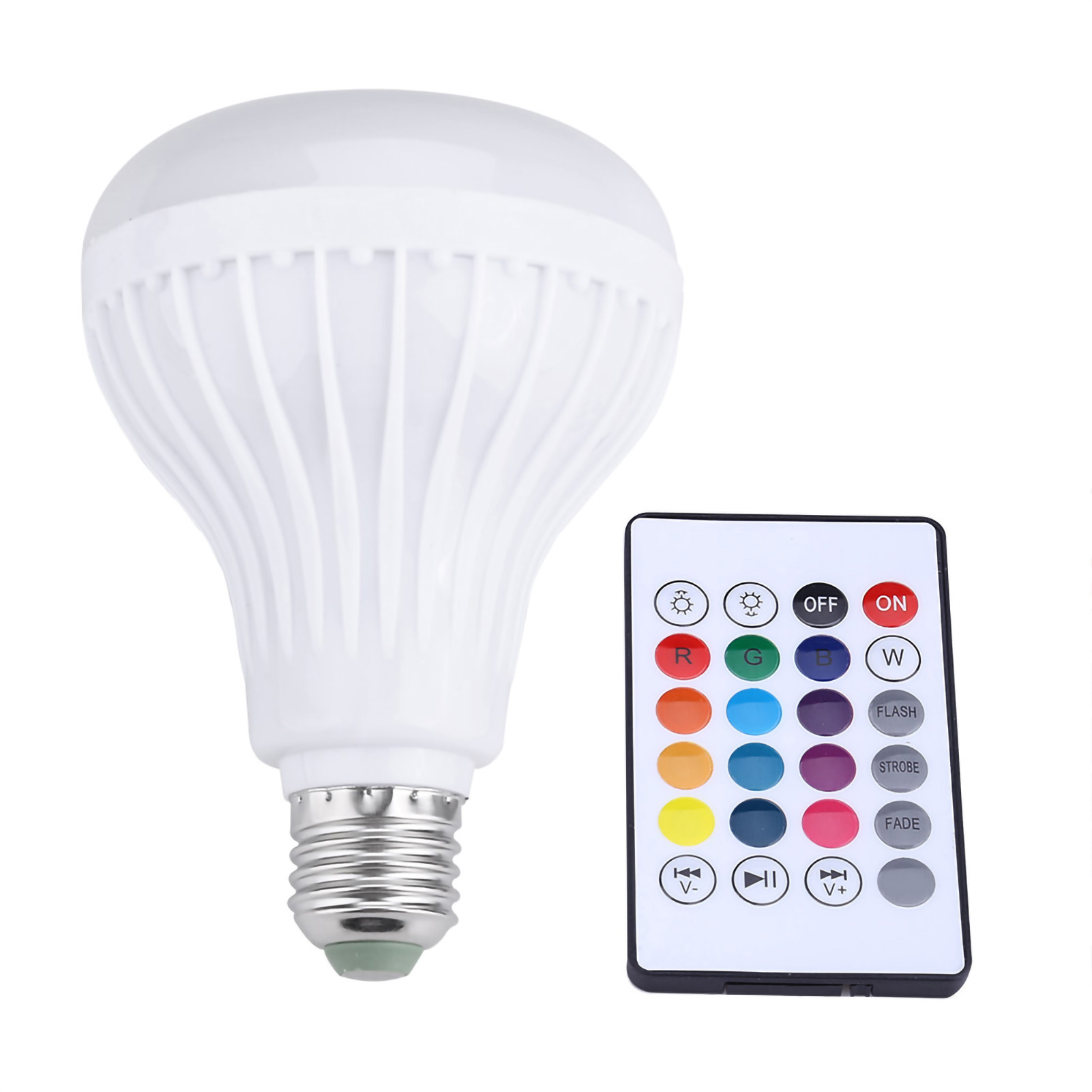 12-w-rgb-bluetooth-led-lampe Mit Kabellosem Lautsprecher Und Fernbedienung Für Musikalisches Ambiente