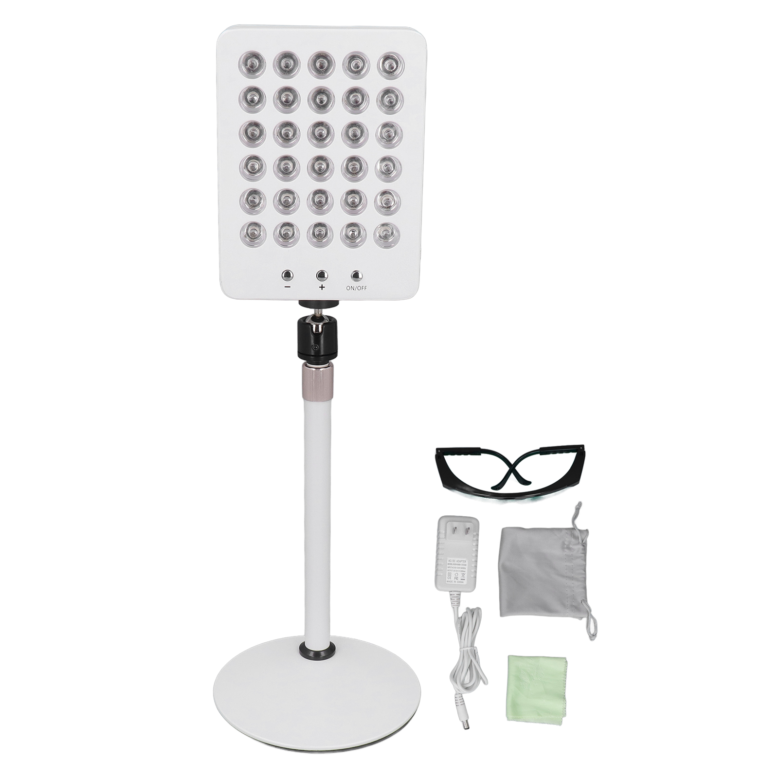 660 Nm/850 Nm Rote Led-gesichts- Und Körperleuchte Mit Höhenverstellbarem Stativ, 100–240 V Us-stecker
