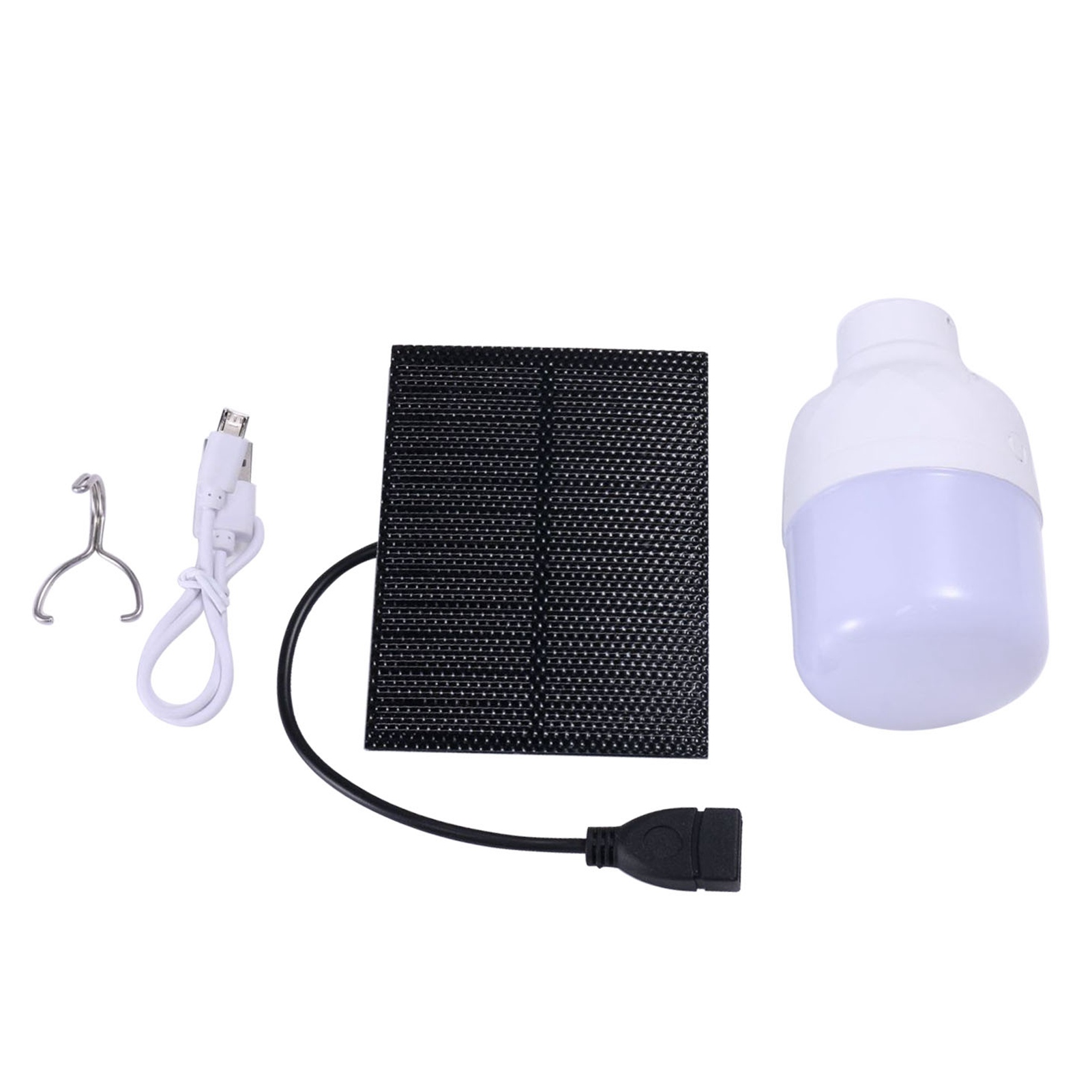 Wiederaufladbares Usb-solar-led-set Mit Monokristallinem Panel Für Wandern, Camping Und Angeln (für Den Innen- Und Außenbereich)